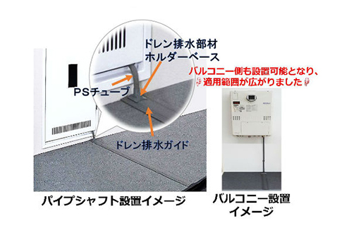 エコジョーズ専用ドレン排水ガイド